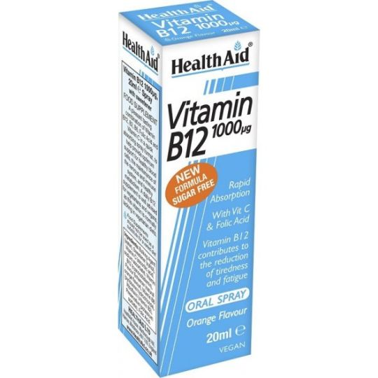 Health Aid Vitamin B12 1000μg Oral Spray Πορτοκάλι 20ml