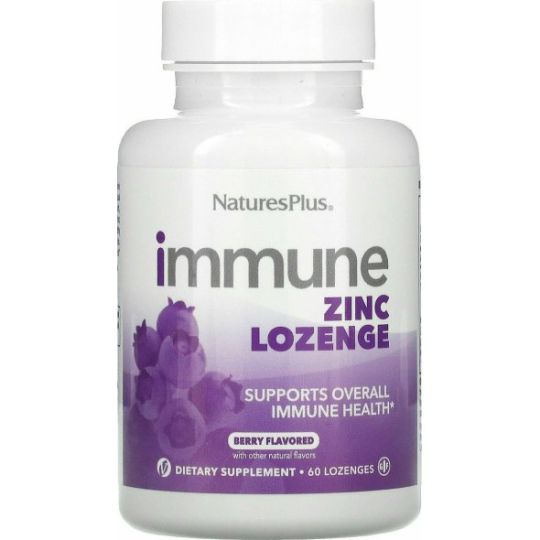 Nature's Plus Immune Zinc Lozenge 60 παστίλιες