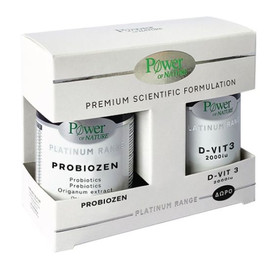 Power Of Nature Premium Scientific Formulation Probiozen 15 ταμπλέτες & Vitamin D3 2000IU 20 ταμπλέτες