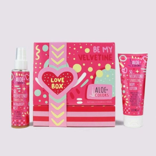 Aloe+ Colors Be my Velvetine! Gift Set (Dry Oil So Velvet 100ml & Hair & Body Mist So Velvet 100ml)