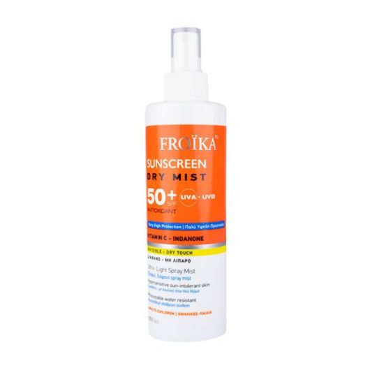 Froika Sunscreen Dry Mist SPF50+ Αντηλιακό Προσώπου - Σώματος 250ml
