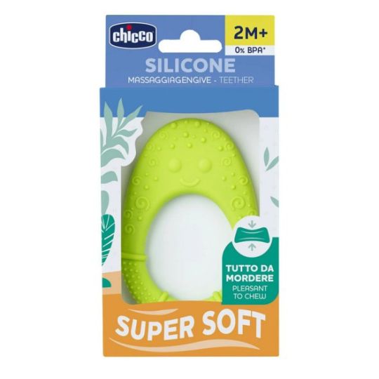Chicco Μασητικός Κρίκος Οδοντοφυΐας Super Soft Χωρίς BPA από Σιλικόνη για 2 m+