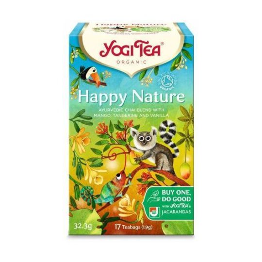 Yogi Tea Μείγμα Βοτάνων Happy Nature 17 Φακελάκια 32.3gr