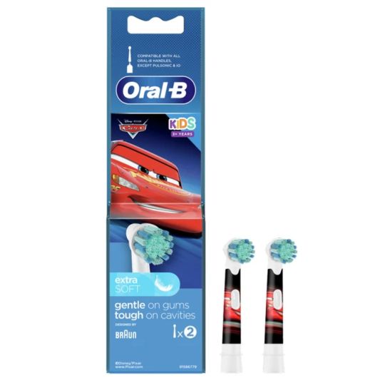 Oral-B Ανταλλακτικό για Ηλεκτρική Οδοντόβουρτσα Cars Extra Soft 2τμχ