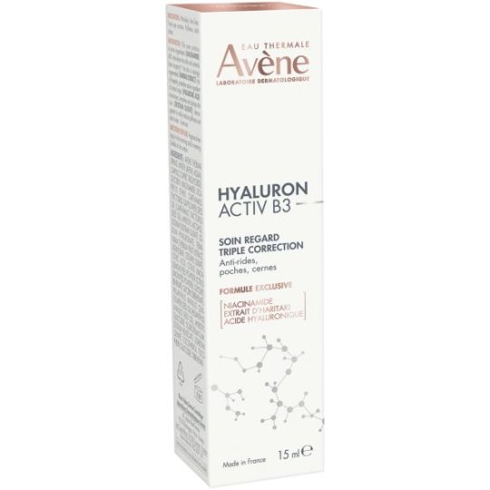 Avene Hyaluron Activ B3 24ωρη Κρέμα Ματιών με Υαλουρονικό Οξύ για Αντιγήρανση 15ml