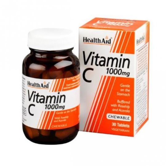 HealthAid Vitamin C Μασώμενη 1000mg 30tabs