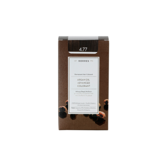 Korres Argan Oil Advanced Colorant  4.77 Σκούρο Σοκολατί 50ml