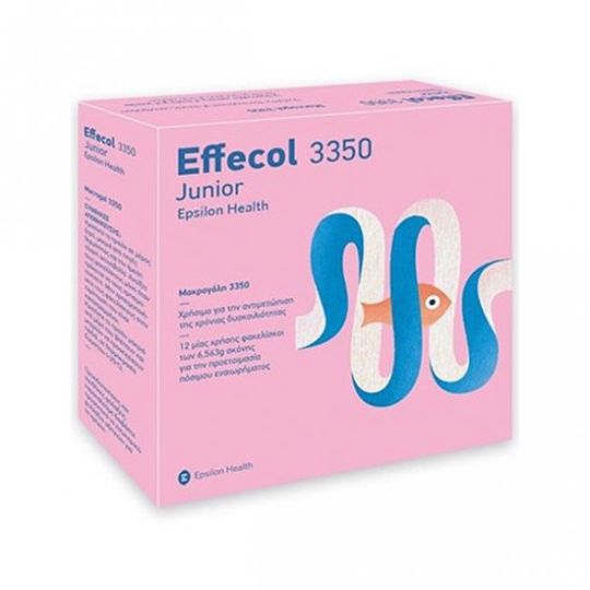 Epsilon Health Effecol 3350 Junior Αντιμετώπιση Δυσκοιλιότητας 12 Φάκελοι x 6,563g