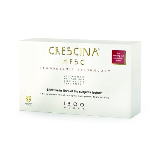Labo Crescina Transdermic Re-Growth HFSC and Transdermic Anti-Hair Loss Complete Treatment Comp Woman 1300 10&10 Vials 3.5ml