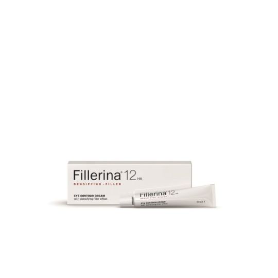 Fillerina 12HA Κρέμα Ματιών διπλής εντατικής δράσης Αναπλήρωσης του δέρματος και Γεμίσματος των ρυτίδων- Βαθμός 4 (15 ml)