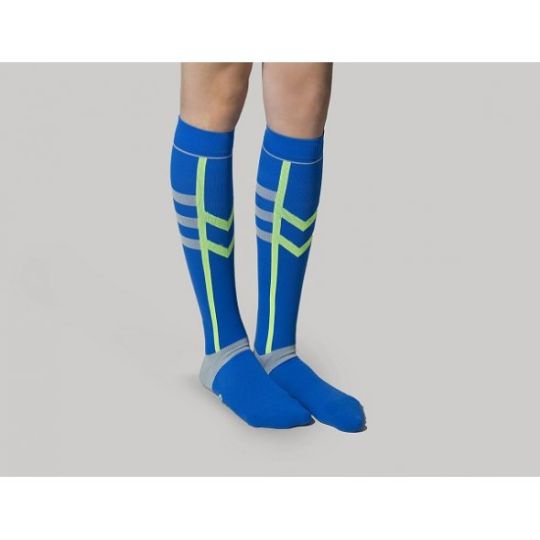 Christou Αθλητικές Κάλτσες Διαβαθμισμένης Συμπίεσης Μπλε, No.43-45