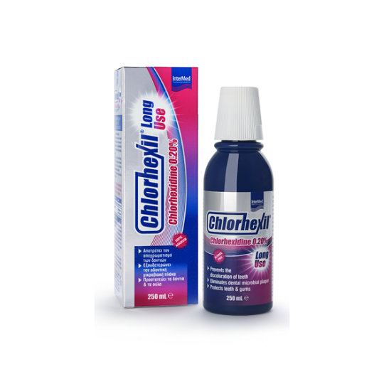 Intermed Chlorhexil 0.20% Long Use Mouthwash Στοματικό Διάλυμα κατά της Πλάκας 250ml