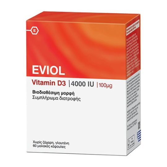 Eviol Vitamin D3 4000iu 100mcg 60caps