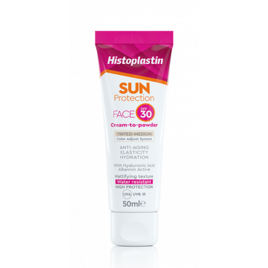 Heremco Histoplastin Sun Protection Tinted Face Cream to Powder Medium SPF30 50ml