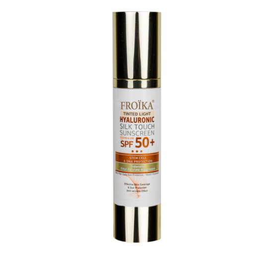 FROIKA HYALURONIC SILK TOUCH SUNSCREEN TINTED LIGHT  SPF50+ 50ml