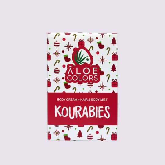 ALOE+COLORS KOURABIES GIFT SET BODY CREAM AND HAIR AND BODY MIST