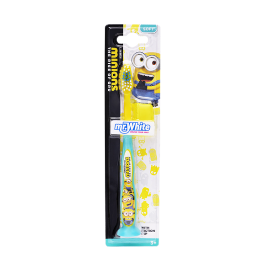 INOPLUS MINIONS TOOTHBRUSH WITH TRAVEL CAP