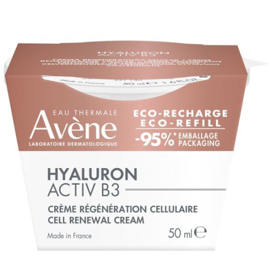 Avene Hyaluron Activ B3 Refill 24ωρη Κρέμα Προσώπου με Υαλουρονικό Οξύ για Αντιγήρανση 50ml