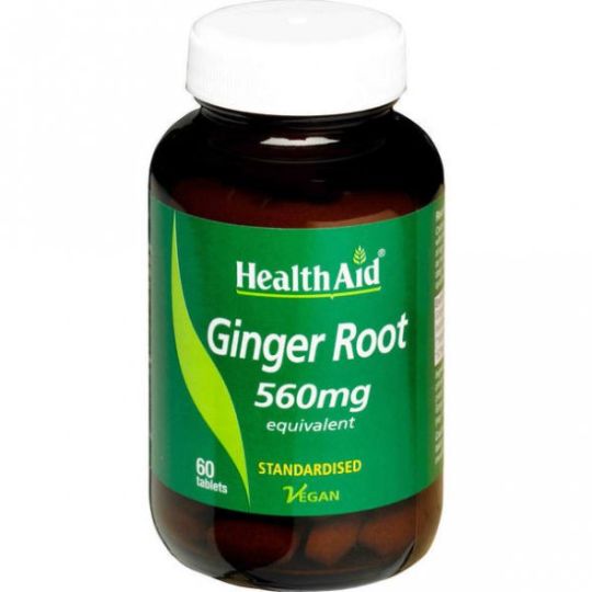 Health Aid Ginger Root 560mg 60 ταμπλέτες