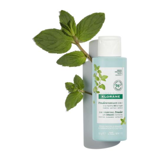 Klorane Aquatic Mint Purifying Face Cleansing Powder 50gr