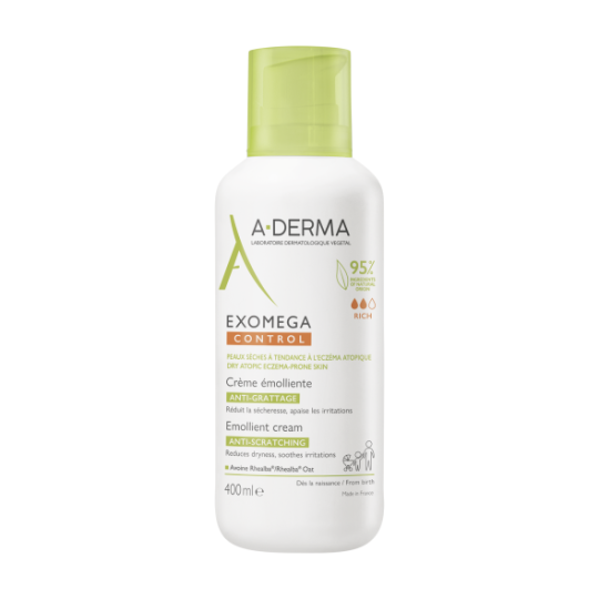 A-Derma Exomega Control Emollient Cream Anti-Scratching 400ml