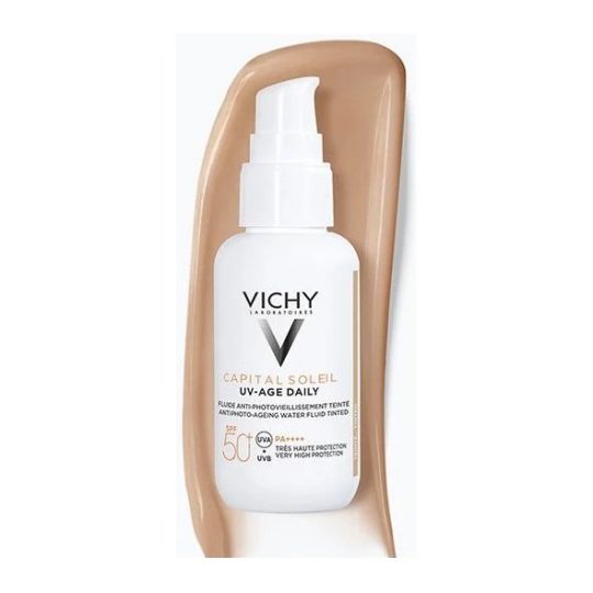 Vichy Capital Soleil UV-Age Daily Tinted Light Αντηλιακό Προσώπου SPF50 με Χρώμα 40ml