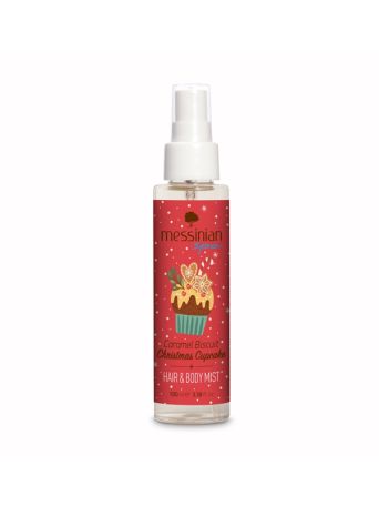 MESSINIAN SPA HAIR & BODY MIST CARAMEL BISCUIT CHRISTMAS CUPCAKE 100ml