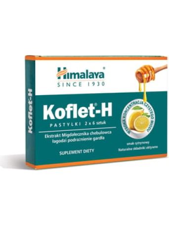 HIMALAYA KOFLET H LOZENGES (LEMON) 2 X 6 LOZENGES