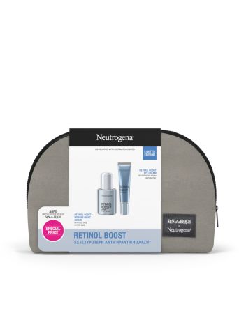 Neutrogena® X Sun of a Beach - Retinol Boost Limited Edition Νεσεσέρ με Εντατικό Ορό Νυκτός 30ml & Αντιγηραντική Κρέμα Ματιών 15ml