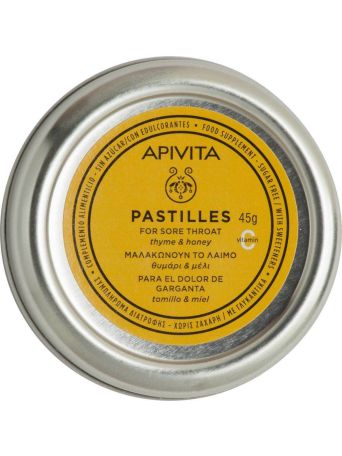 APIVITA PASTILLES ΘΥΜΑΡΙ-ΜΕΛΙ 45GR