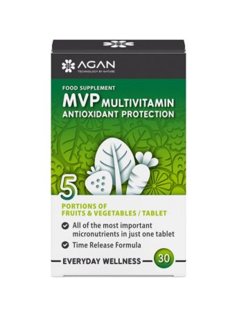 Agan MVP Multivitamin Antioxidant Protection 30 ταμπλέτες
