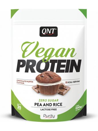 QNT VEGAN PROTEIN CHOCOLATE MUFFIN 500G