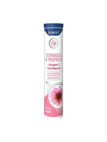 QUEST ECHINACEA + PROPOLIS + VITAMIN C + ZINC 20 TABS