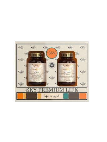 SKY PREMIUM LIFE Promo με Hair Advanced Formulation 60tabs & Biotin 1000mg 60caps