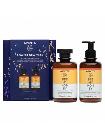 APIVITA PROMO A SWEET NEW YEAR ΒΕΕ ΜΥ ΗΟΝΕΥ ΑΦΡΟΛΟΥΤΡΟ + ΕΝΥΔΑΤΙΚΟ ΓΑΛΑΚΤΩΜΑ ΣΩΜΑΤΟΣ