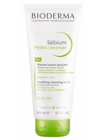 Bioderma Sebium Hydra Cleanser Βάλσαμο Καθαρισμού Για Πολύ Ευαίσθητες Επιδερμίδες 200ml