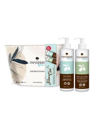 Messinian Spa Promo Micellar Make-Up Remover Cucumber-Aloe 300ml & Face Wash Cucumber & Orange 300ml