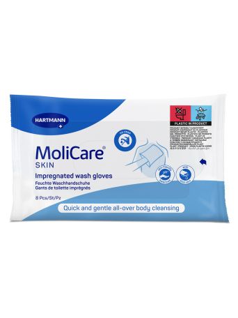 HARTMANN MOLICARE SKIN ΠΡΟΕΜΠΟΤΙΣΜΕΝΑ ΓΑΝΤΙΑ ΚΑΘΑΡΙΣΜΟΥ ΣΩΜΑΤΟΣ 995083 (8ΤΕΜ)