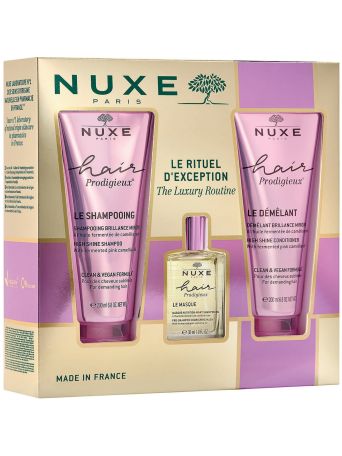 Nuxe XMAS PROMO PACK Hair Prodigieux Σαμπουάν Λάμψης 200ml, Μαλακτική Κρέμα 200ml & Μάσκα Θρέψης 30ml.