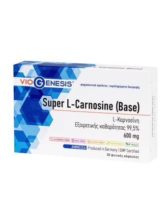 VIOGENESIS SUPER L-CARNOSINE 600 MG 30 CAPS