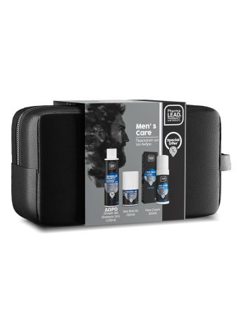 Pharmalead Promo Men Shower Gel Shampoo 3 in 1, 100ml & Deo Roll-On 50ml & Face Cream 50ml