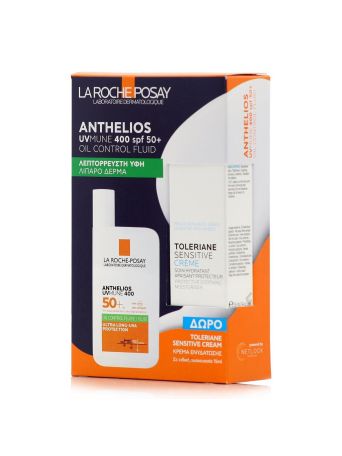 La Roche Posay Promo Anthelios UVMune 400 Oil Control Fluid Spf50+, 50ml & Δώρο Toleriane Sensitive Moisturiser Cream 15ml