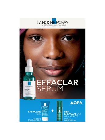 La Roche Posay Promo Effaclar Serum Ορός κατά των Eπίμονων Aτελειών, 30ml & Δώρο Effaclar Gel, 50ml & Effaclar A.Z Gel-Cream, 3ml