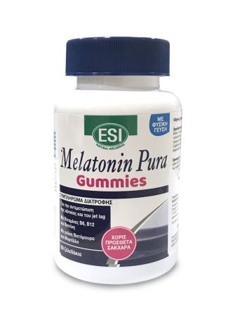 Esi Melatonin Pura Gummies Συμπλήρωμα Διατροφής Για Την Αντιμετώπιση Της Αϋπνίας & Του Jet Lag 60 ζελεδάκια