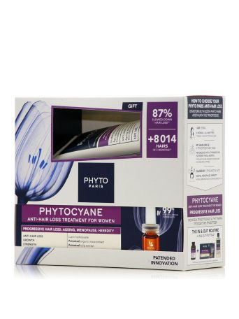 Phyto Phytocyane Promo Αγωγή Προοδευτικής Τριχόπτωσης για Γυναίκες 12 αμπούλες & Δώρο Σαμπουάν 100ml