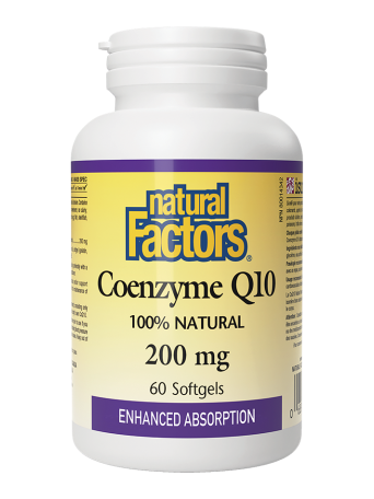 NATURAL FACTORS COENZYME Q10 200MG. 60 ΜΑΛΑΚΈΣ ΚΆΨΟΥΛΕΣ