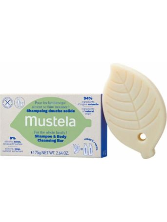 MUSTELA HAIR + BODY CLEANSING BAR 75 GR