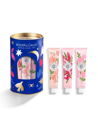 ROGER+GALLET Set με 3 Αναζωογονητικές Κρέμες Χεριών Fleur de Figuier - Gingembre Rouge - Rose 3x30ml
