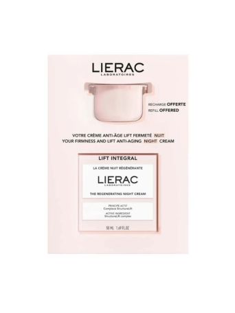 LIERAC Lift Integral Σετ Lift Integral Κρέμα Νύχτας + Δωρεάν Ανταλλακτικό 50 ml