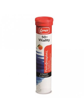 Lanes Πολυβιταμίνες 50+ Vitality Μανταρίνι 20 αναβράζοντα δισκία